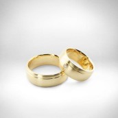 Vestuviniai žiedai Nr. 36 - auksas 585, briliantas 0.02 ct