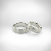 Vestuviniai žiedai - baltas 585