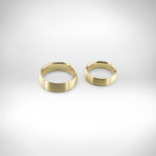 Vestuviniai žiedai Nr. 161 - geltonas auksas 585