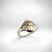 Žiedas - auksas 585, tanzanitas