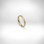 Sužadėtuvių žiedas Nr. 229 - geltonas auksas 585, briliantai