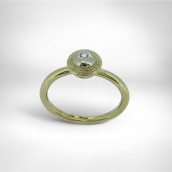 Sužadėtuvių žiedas • Geltonas, baltas auksas 750, deimantas